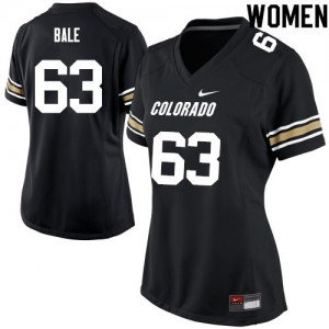 Women's Colorado Buffaloes JT Bale #63 College Black Jersey 715828-975
