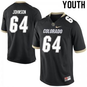 Youth Colorado Buffaloes Austin Johnson #64 Black College Jersey 346750-710