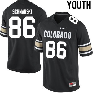 Youth Colorado Buffaloes C.J. Schmanski #86 Official Home Black Jersey 877087-791