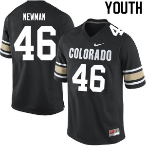 Youth Colorado Buffaloes Chase Newman #46 Home Black Player Jersey 703790-150