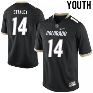 Youth Colorado Buffaloes Dimitri Stanley #14 Embroidery Black Jerseys 949515-374