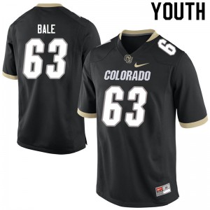 Youth Colorado Buffaloes J.T. Bale #63 Player Black Jerseys 326660-480