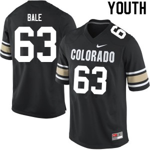 Youth Colorado Buffaloes J.T. Bale #63 Home Black College Jerseys 176327-270
