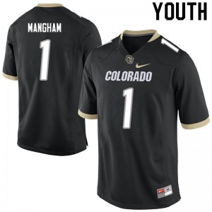 Youth Colorado Buffaloes Jaren Mangham #1 Alumni Black Jersey 513731-250