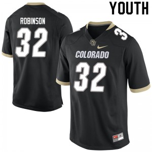 Youth Colorado Buffaloes Ray Robinson #32 University Black Jerseys 910486-391