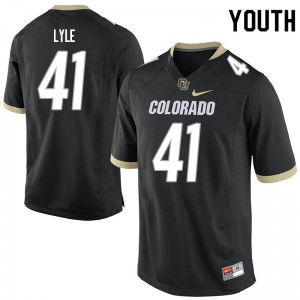 Youth Colorado Buffaloes Anthony Lyle #41 Black Stitched Jerseys 878349-893