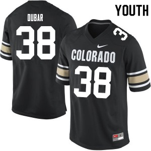 Youth Colorado Buffaloes Steele Dubar #38 Football Home Black Jerseys 922572-199