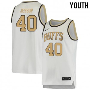 Youth Colorado Buffaloes Isaac Jessup #40 White Embroidery Jersey 594930-744