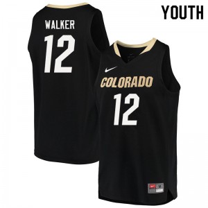 Youth Colorado Buffaloes Jabari Walker #12 Black Alumni Jerseys 301386-821