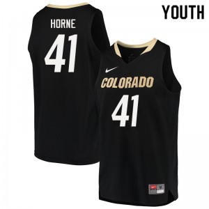 Youth Colorado Buffaloes Jeriah Horne #41 Black Player Jersey 645953-699