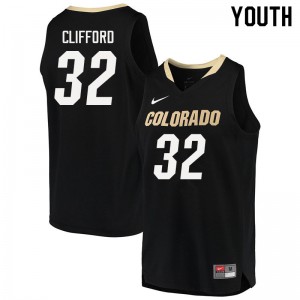 Youth Colorado Buffaloes Nique Clifford #32 Stitched Black Jersey 272119-161