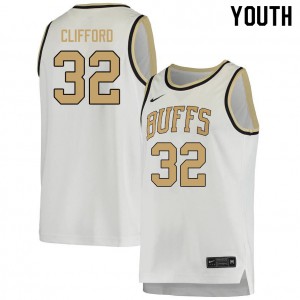 Youth Colorado Buffaloes Nique Clifford #32 White College Jerseys 586058-476