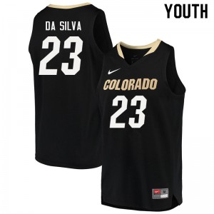 Youth Colorado Buffaloes Tristan da Silva #23 Black College Jerseys 526968-821