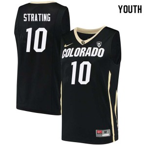 Youth Colorado Buffaloes Alexander Strating #10 Black Player Jersey 468325-600