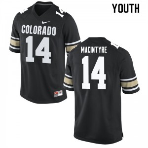 Youth Colorado Buffaloes Jay MacIntyre #14 Official Home Black Jerseys 960917-914
