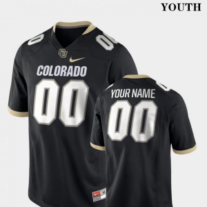 Youth Colorado Buffaloes Custom #00 High School Black Jerseys 443956-507