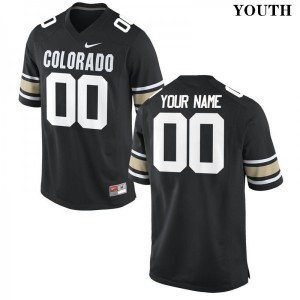 Youth Colorado Buffaloes Custom #00 Alumni Black Jersey 319323-531